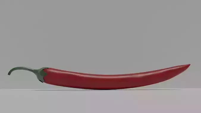 Chilli pepper Low-poly 3D model