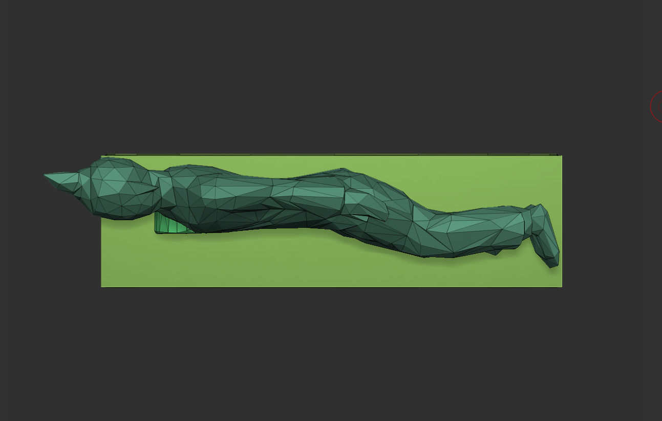 Asian Sleeping Buddha Statue Low-polygon 3D print model_7