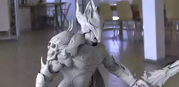 Scull Knight warrior 3D model