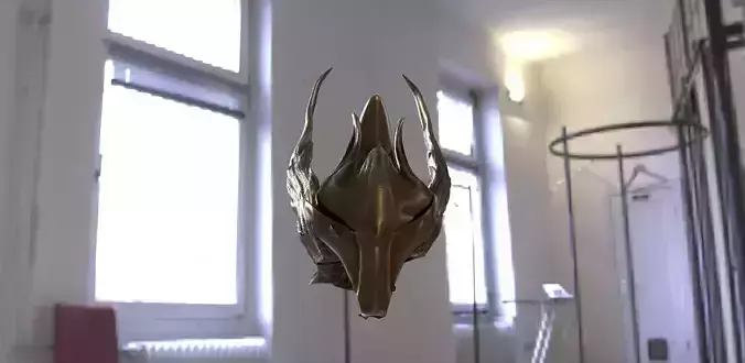 Medieval Visor helmet 3D model