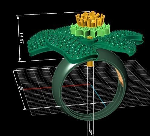 DAISY RING 3D print model_6