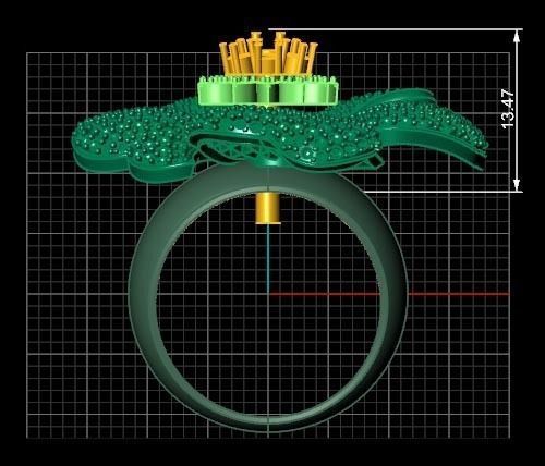 DAISY RING 3D print model_7