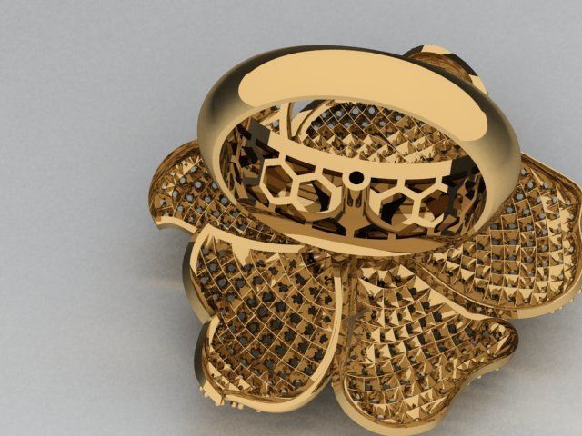 DAISY RING 3D print model_1