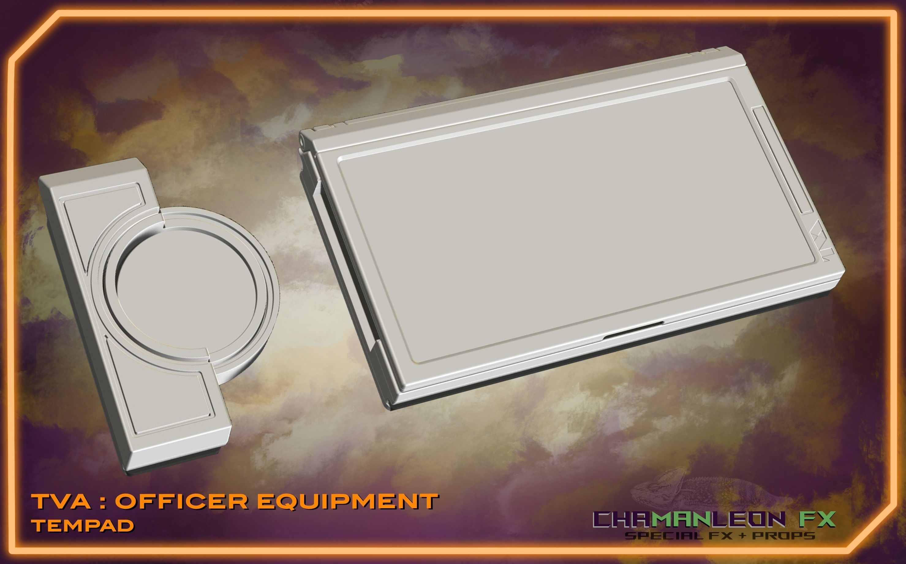 LOKI TVA TemPad and Vambrace Mount Cosplay 3D print model_14