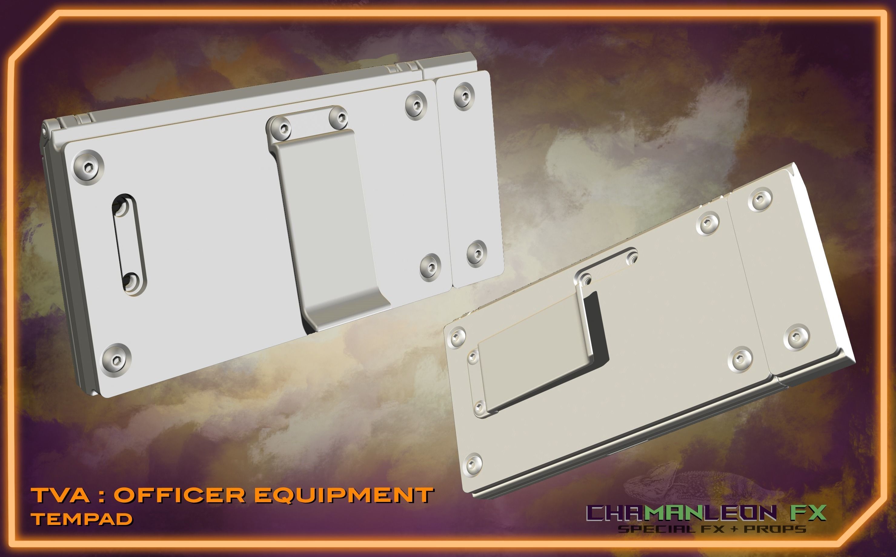 LOKI TVA TemPad and Vambrace Mount Cosplay 3D print model_15