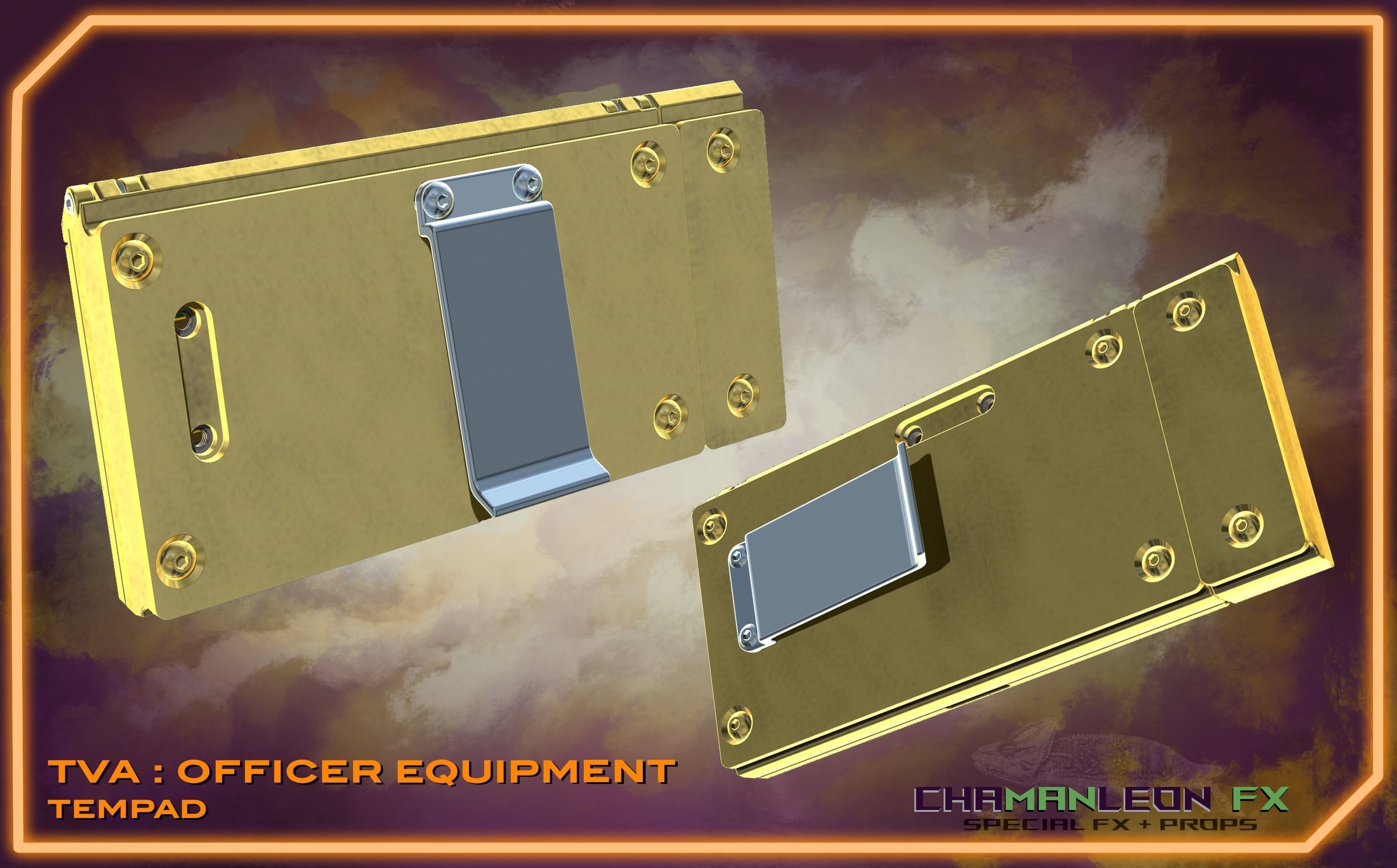 LOKI TVA TemPad and Vambrace Mount Cosplay 3D print model_3