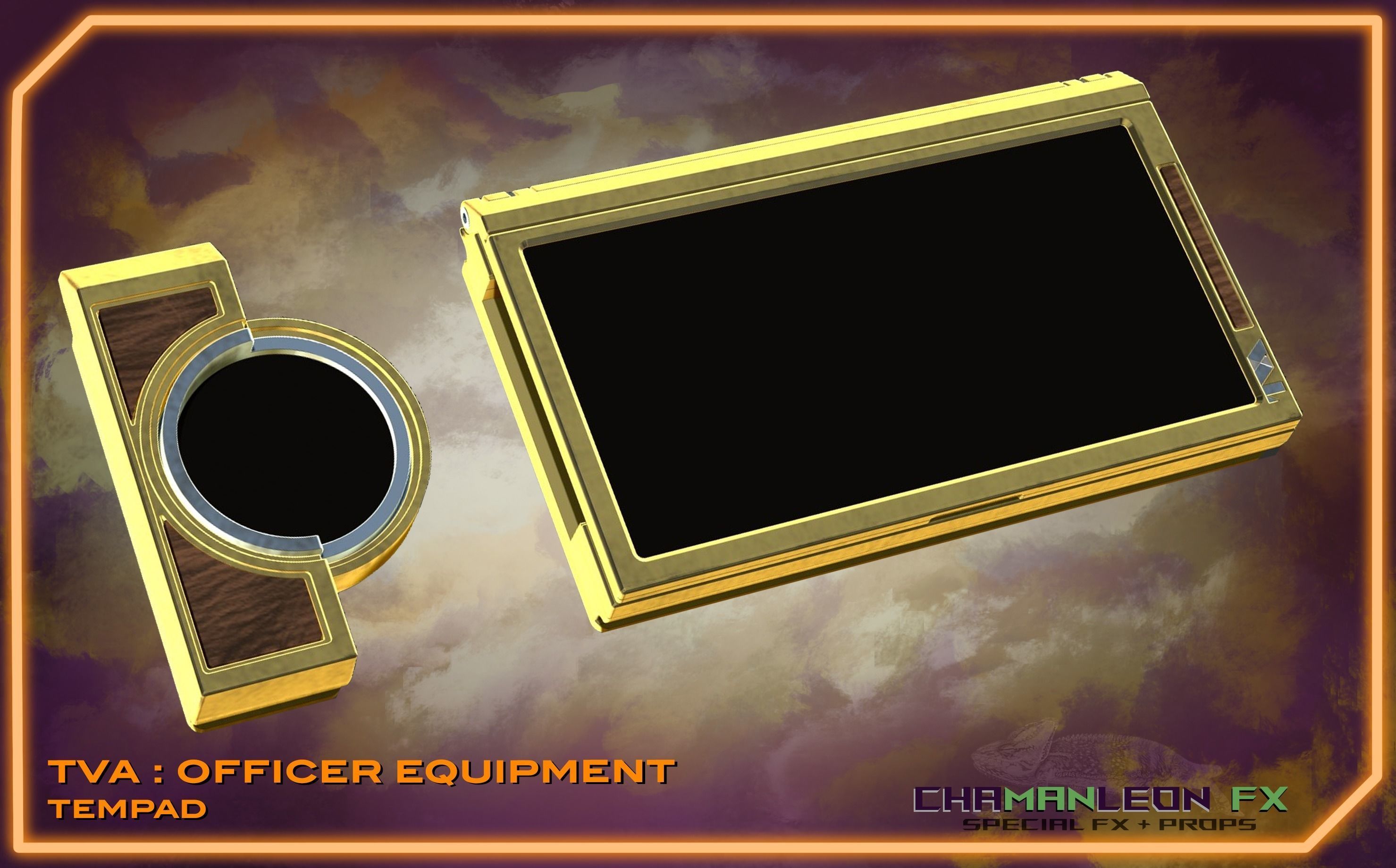 LOKI TVA TemPad and Vambrace Mount Cosplay 3D print model_2