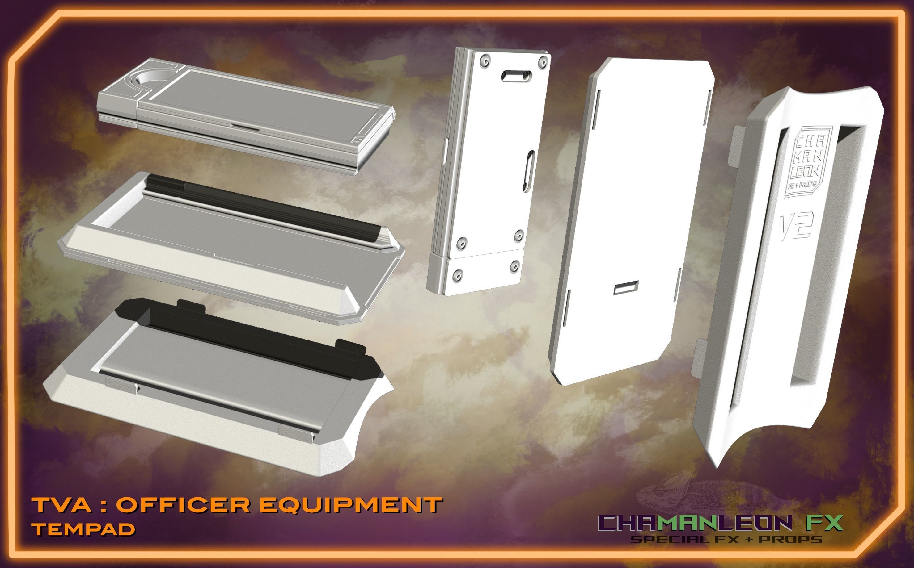 LOKI TVA TemPad and Vambrace Mount Cosplay 3D print model_10