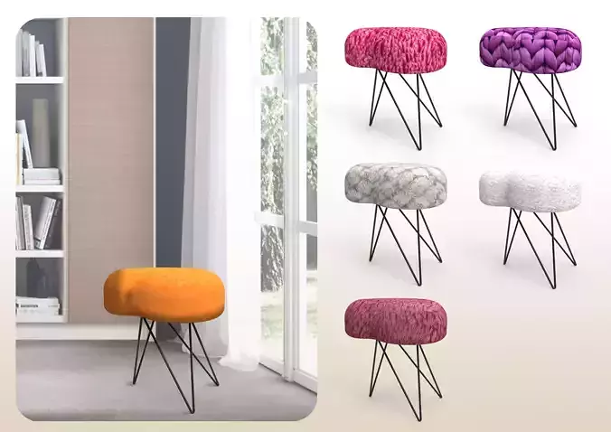 Plush Stool