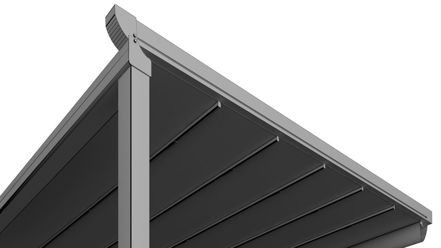 Modern Motorized Pergola APP-001 3D model_9