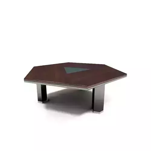 Varnished Conference Table 3D model