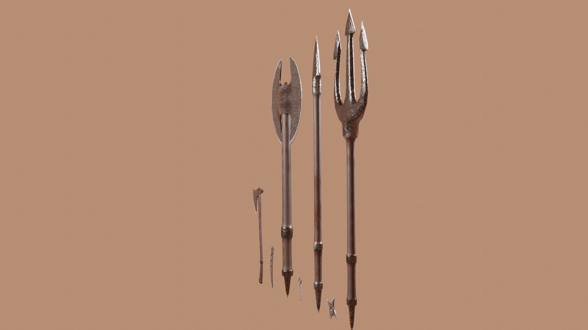 3D MODEL WEAPON PACK LOWPOLY  Low-poly 3D model_6