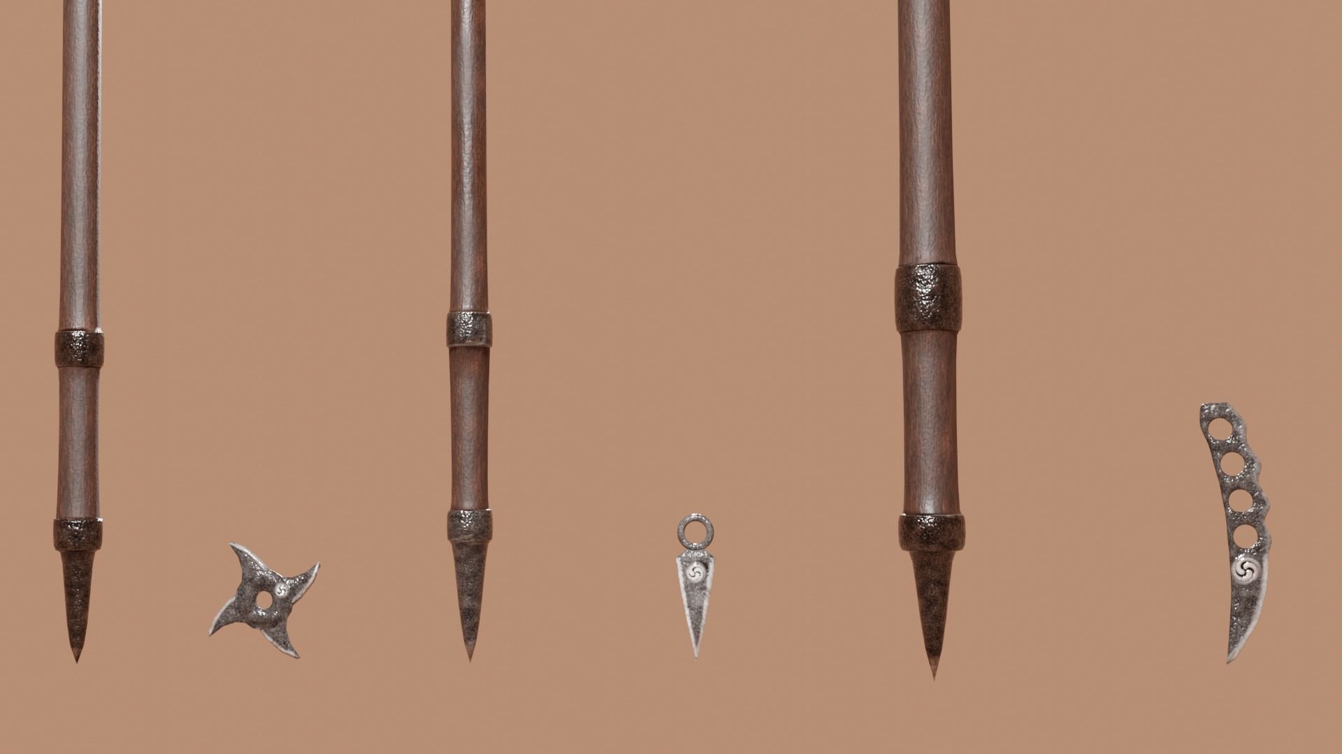 3D MODEL WEAPON PACK LOWPOLY  Low-poly 3D model_9