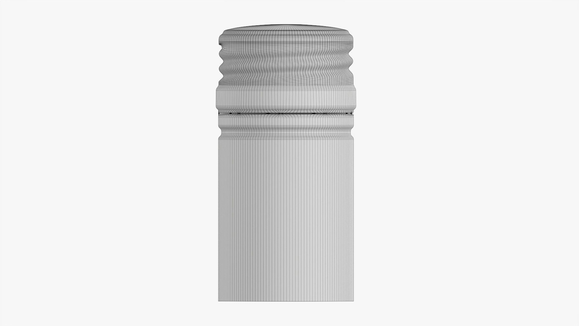 Wine bottle screw cap 3D model_8