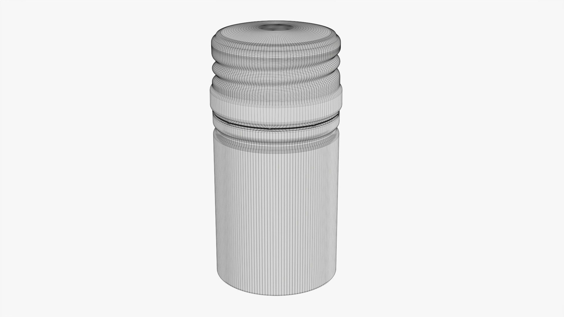 Wine bottle screw cap 3D model_5