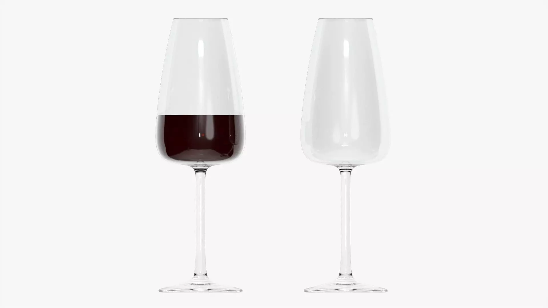 Wine glass 02 3D model