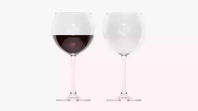 Wine glass 03 3D model
