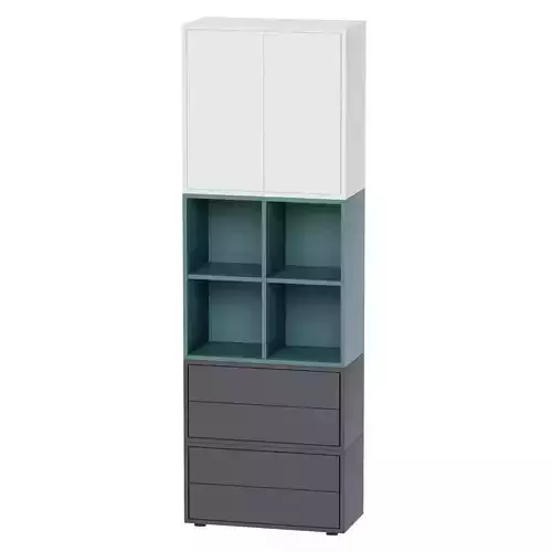 Combined cabinet with legs 70x35x212 cm EKET ikea