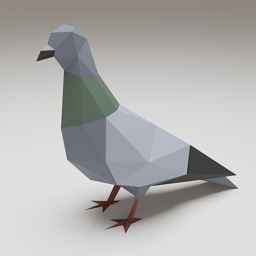 Bird - Pigeon 3D print model