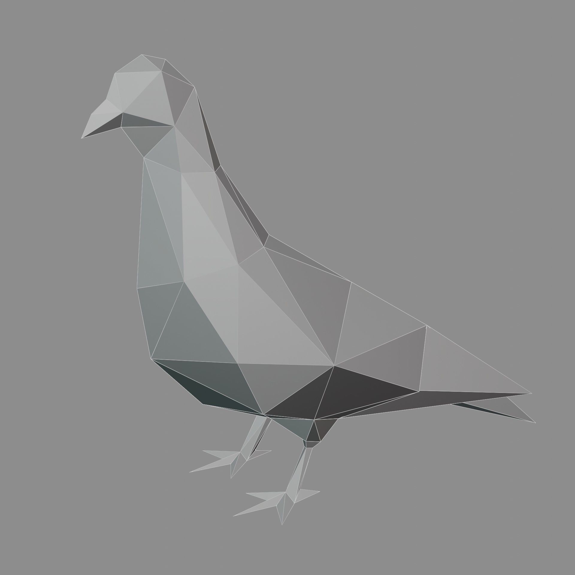 Bird - Pigeon 3D print model_5