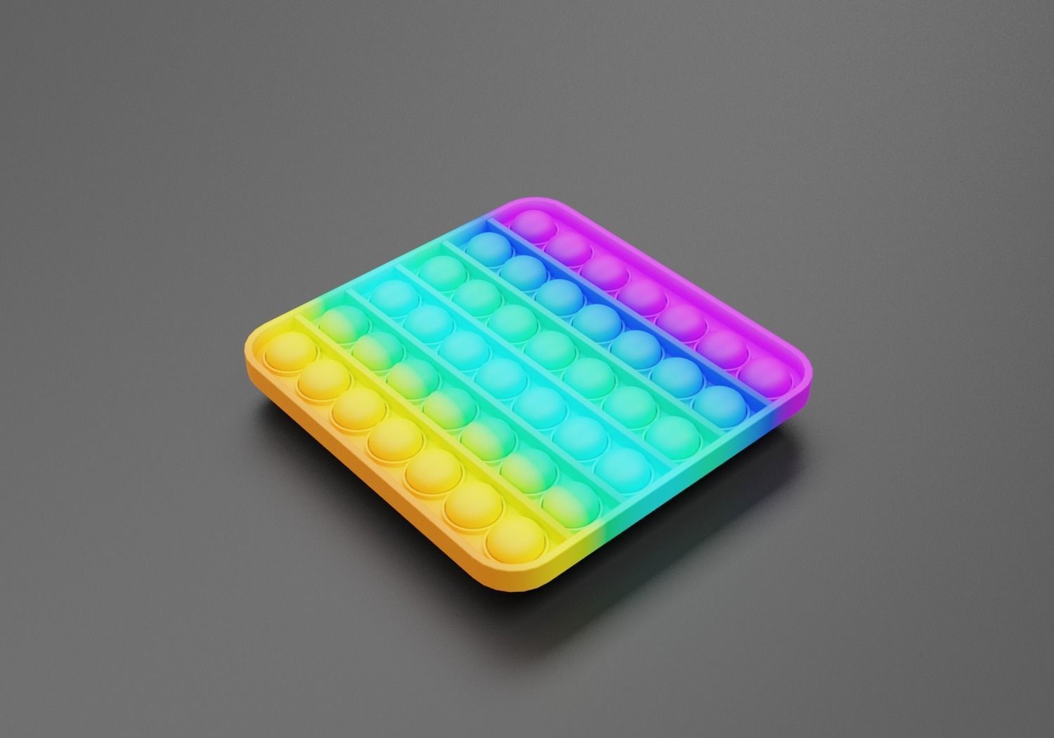 Pop it  Low-poly 3D model_3