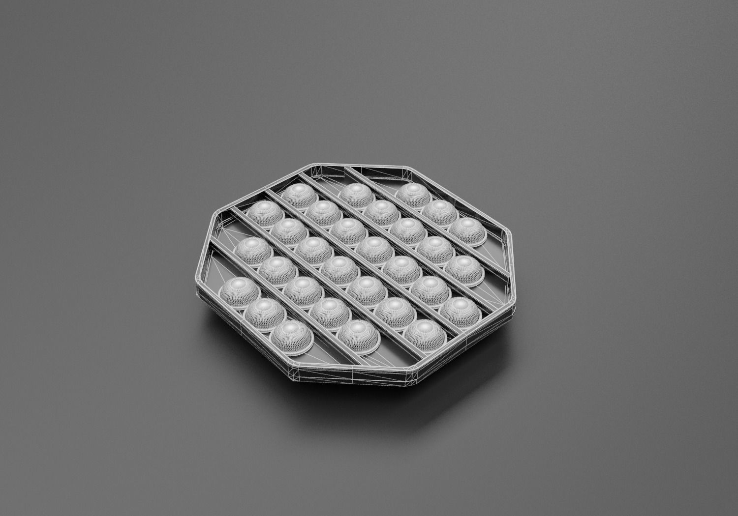 Pop it  Low-poly 3D model_11