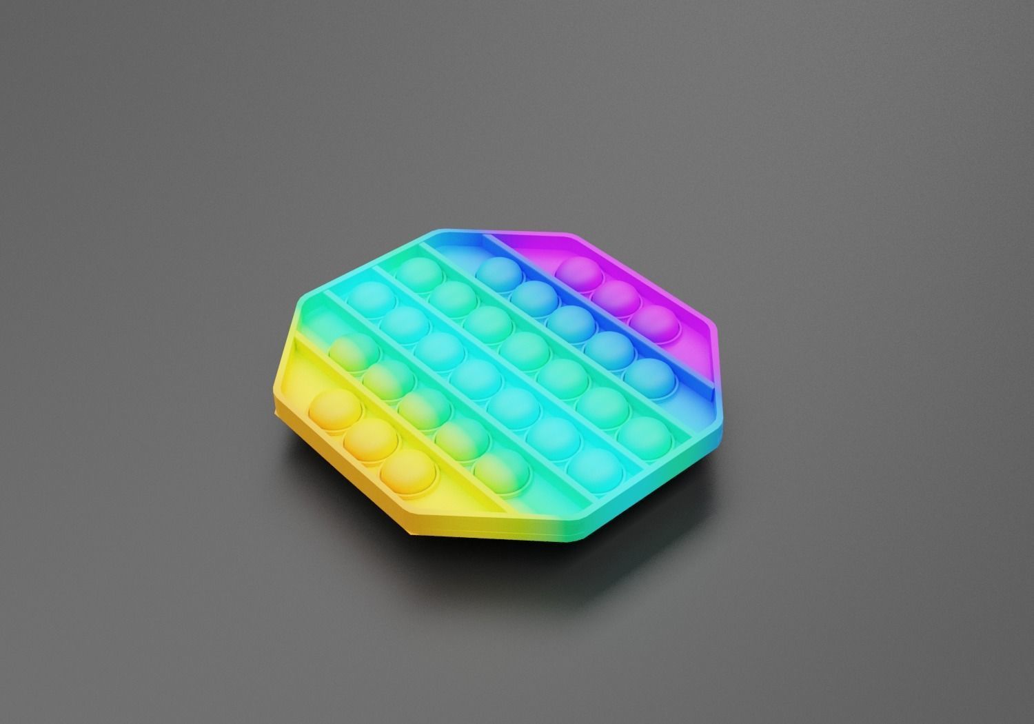 Pop it  Low-poly 3D model_9