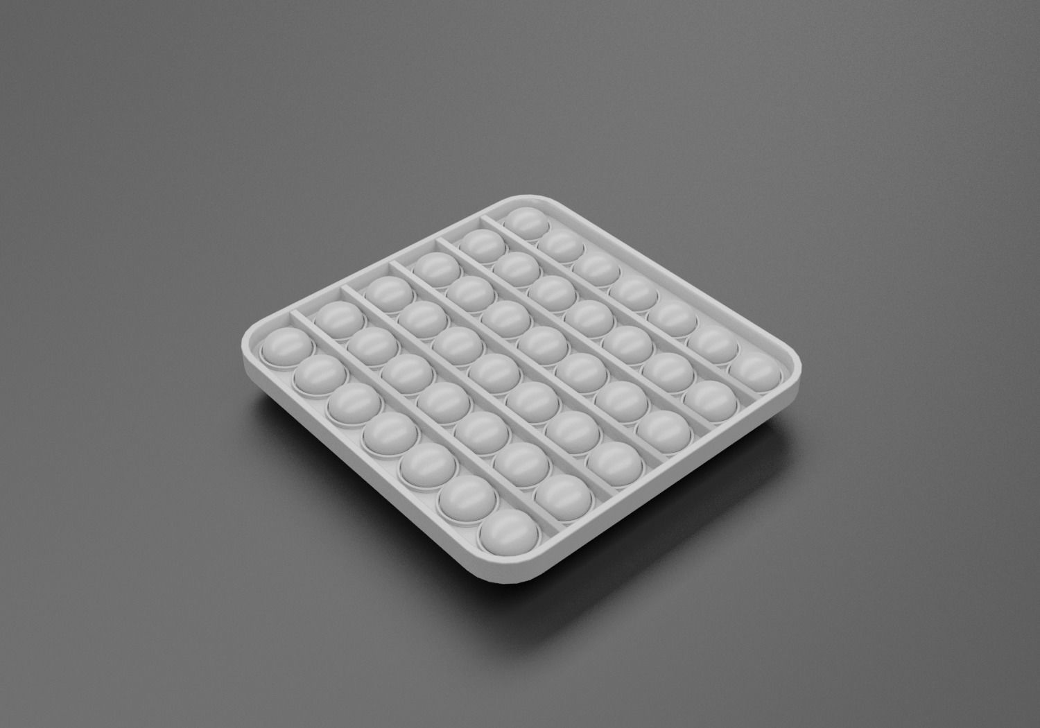 Pop it  Low-poly 3D model_4