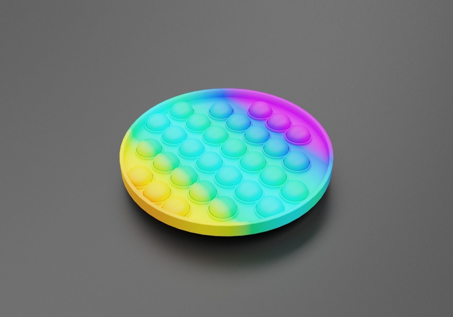 Pop it  Low-poly 3D model_6