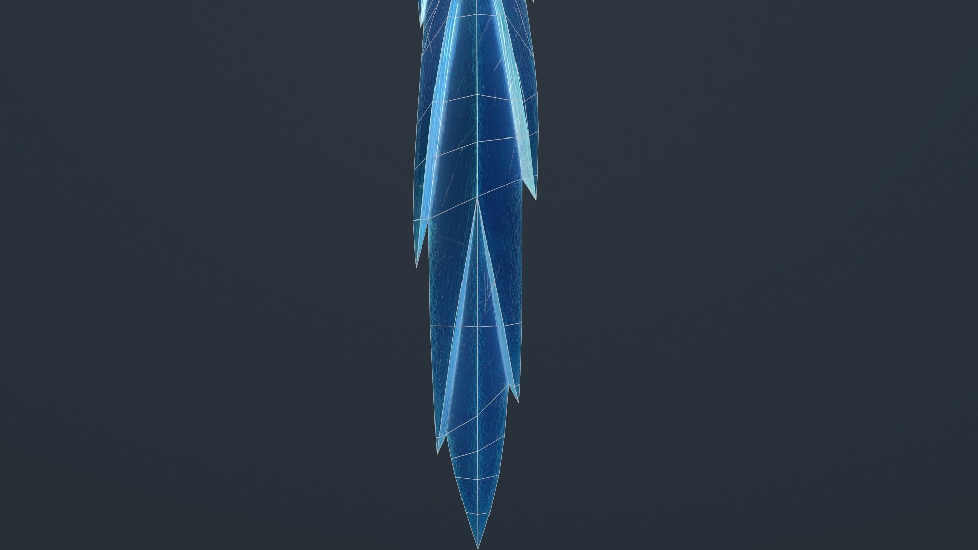 Ice Sword Low-poly 3D model_15