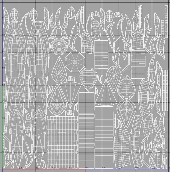 Ice Sword Low-poly 3D model_16