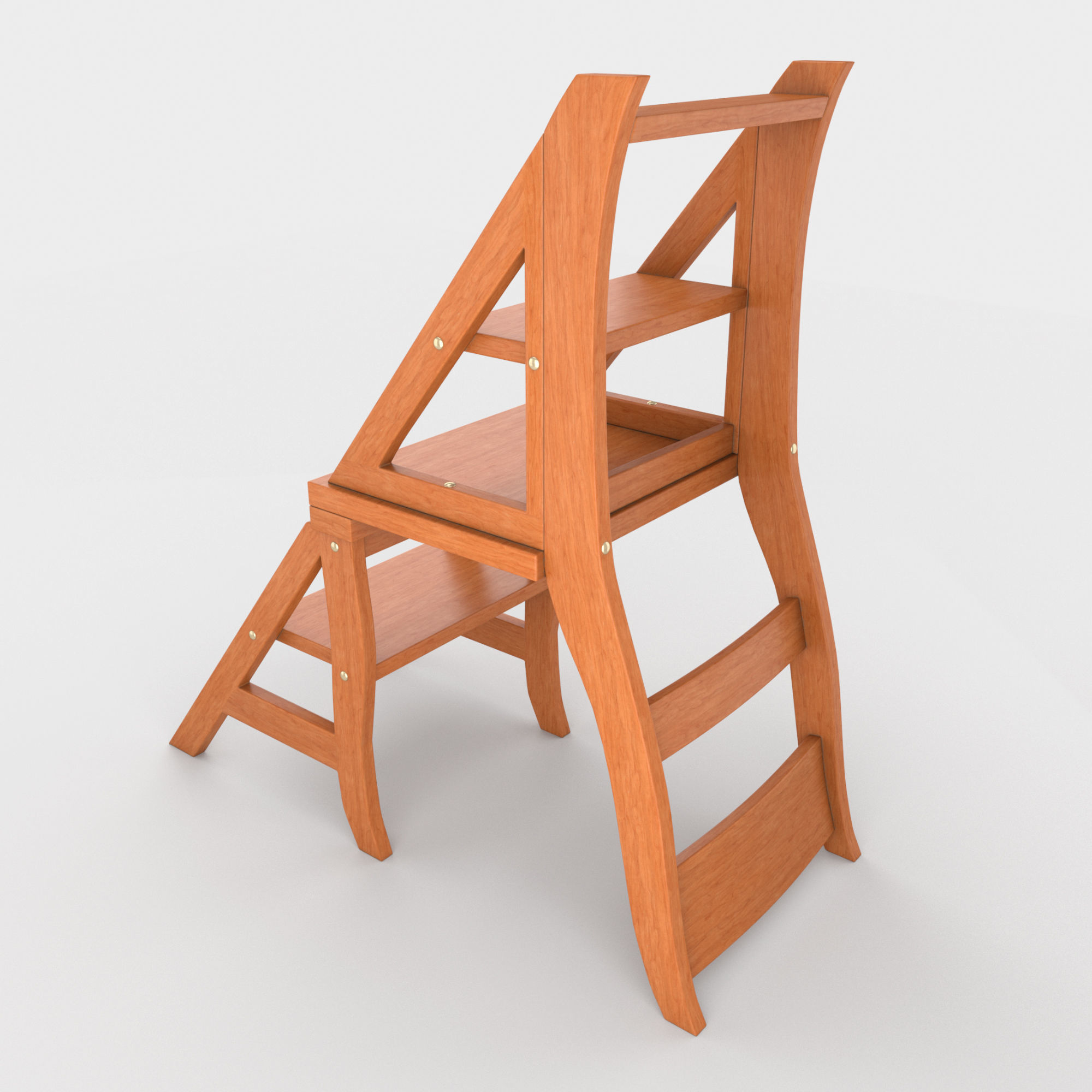 Ladder Chair with Rigging and Animation 3D model animated rigged | CGTrader