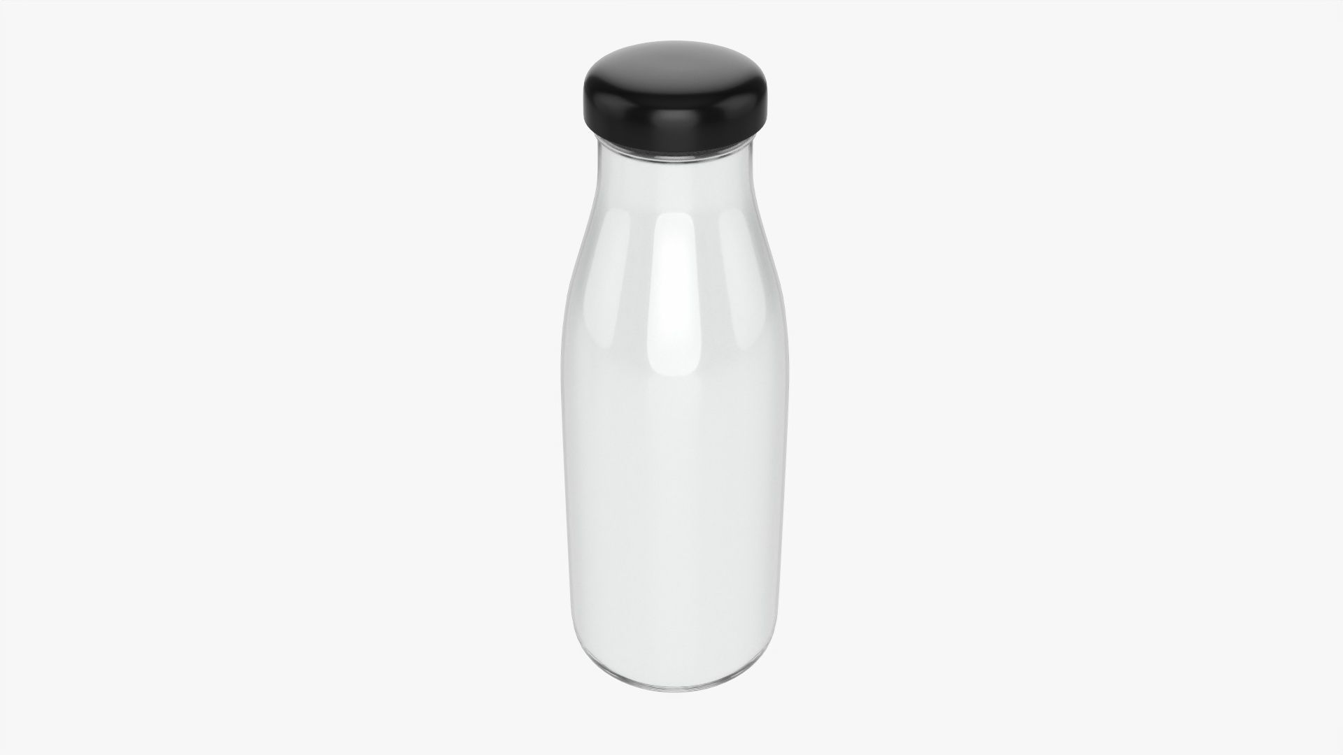 Bottle of milk 3D model_1