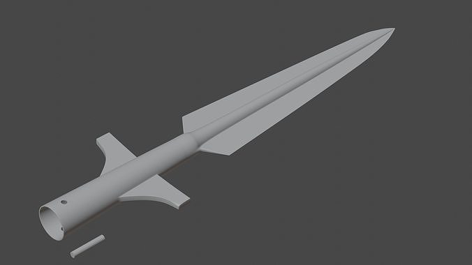 Viking spearhead for 3d printing 3D print model