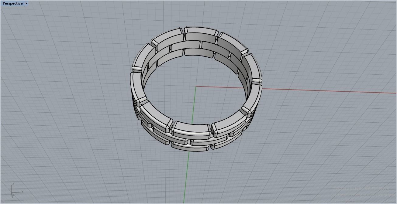 chain ring 1 3D print model_7