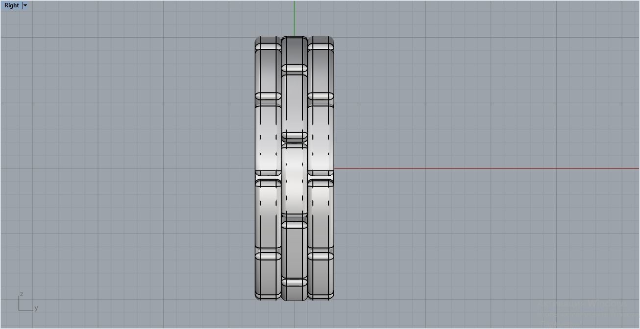 chain ring 1 3D print model_10