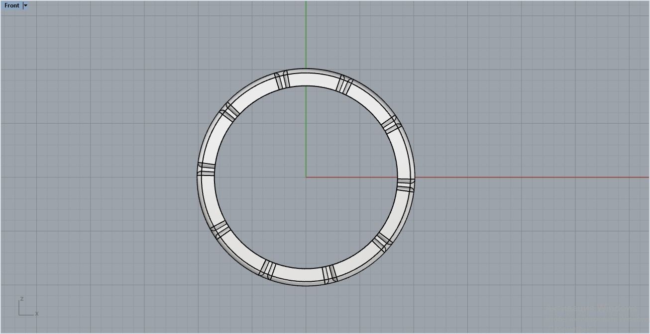 chain ring 1 3D print model_9