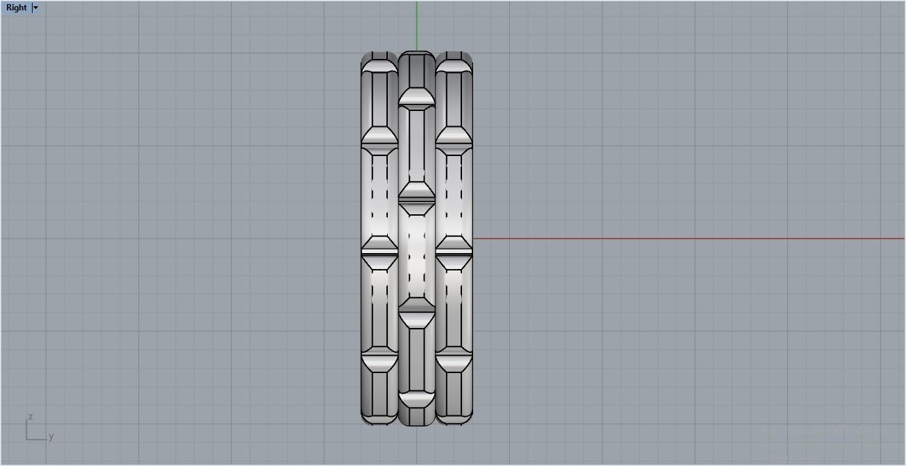 chain ring 2 3D print model_7