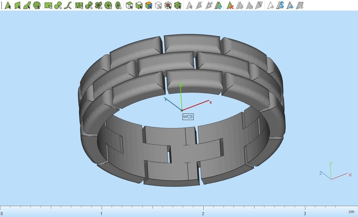 chain ring 2 3D print model_15