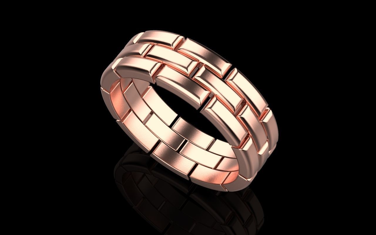 chain ring 2 3D print model_22