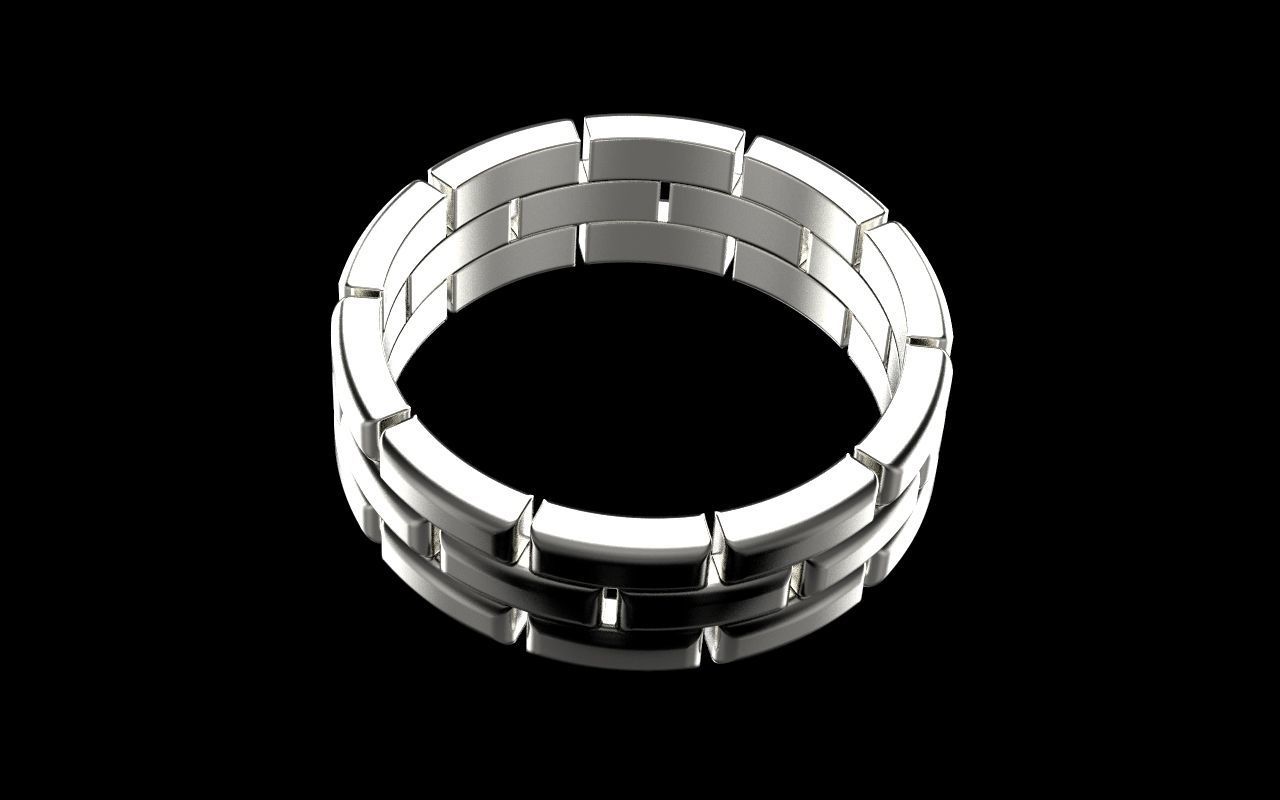 chain ring 2 3D print model_2