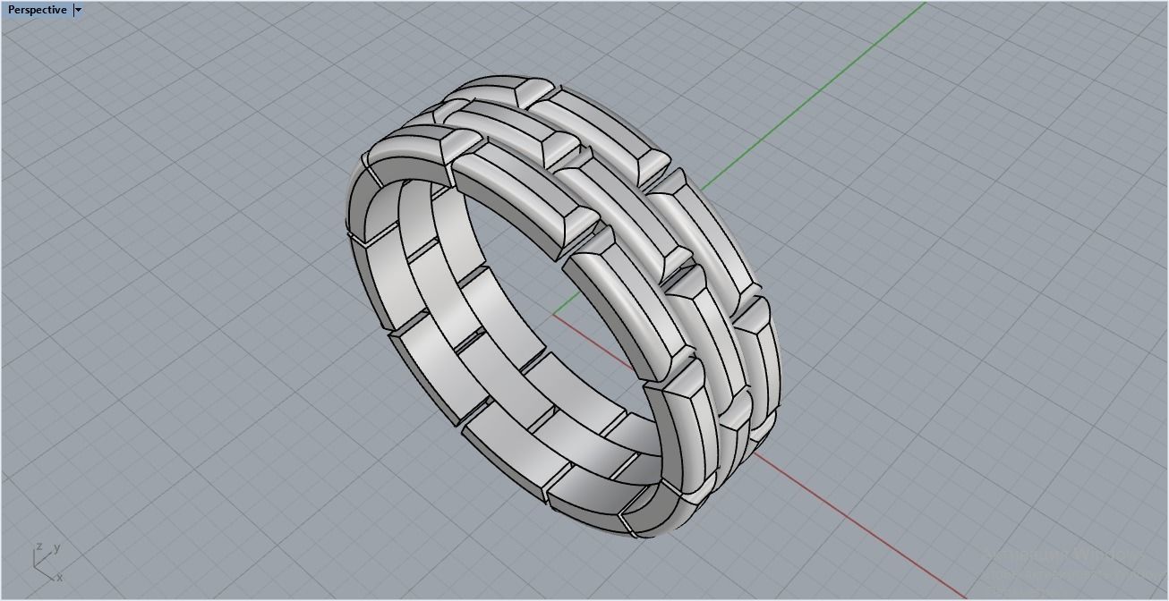 chain ring 2 3D print model_8