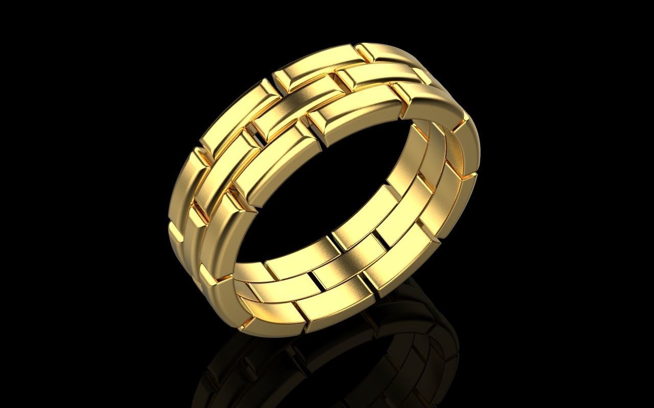 chain ring 2 3D print model_11