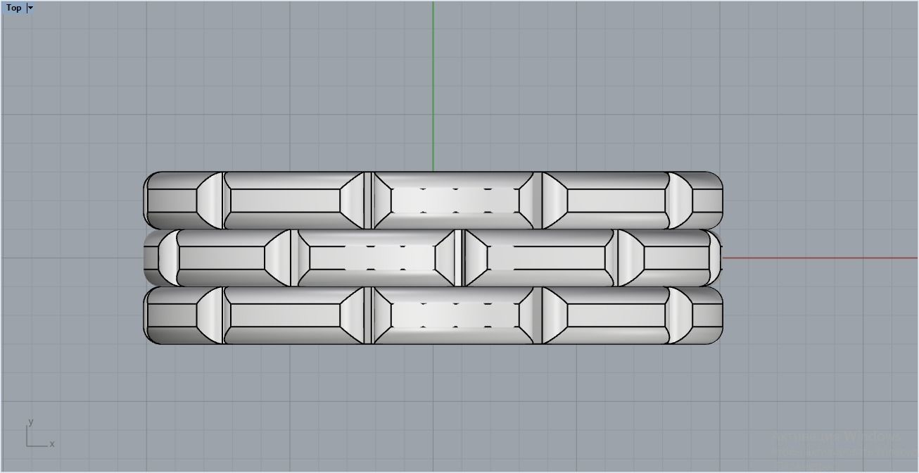chain ring 2 3D print model_5