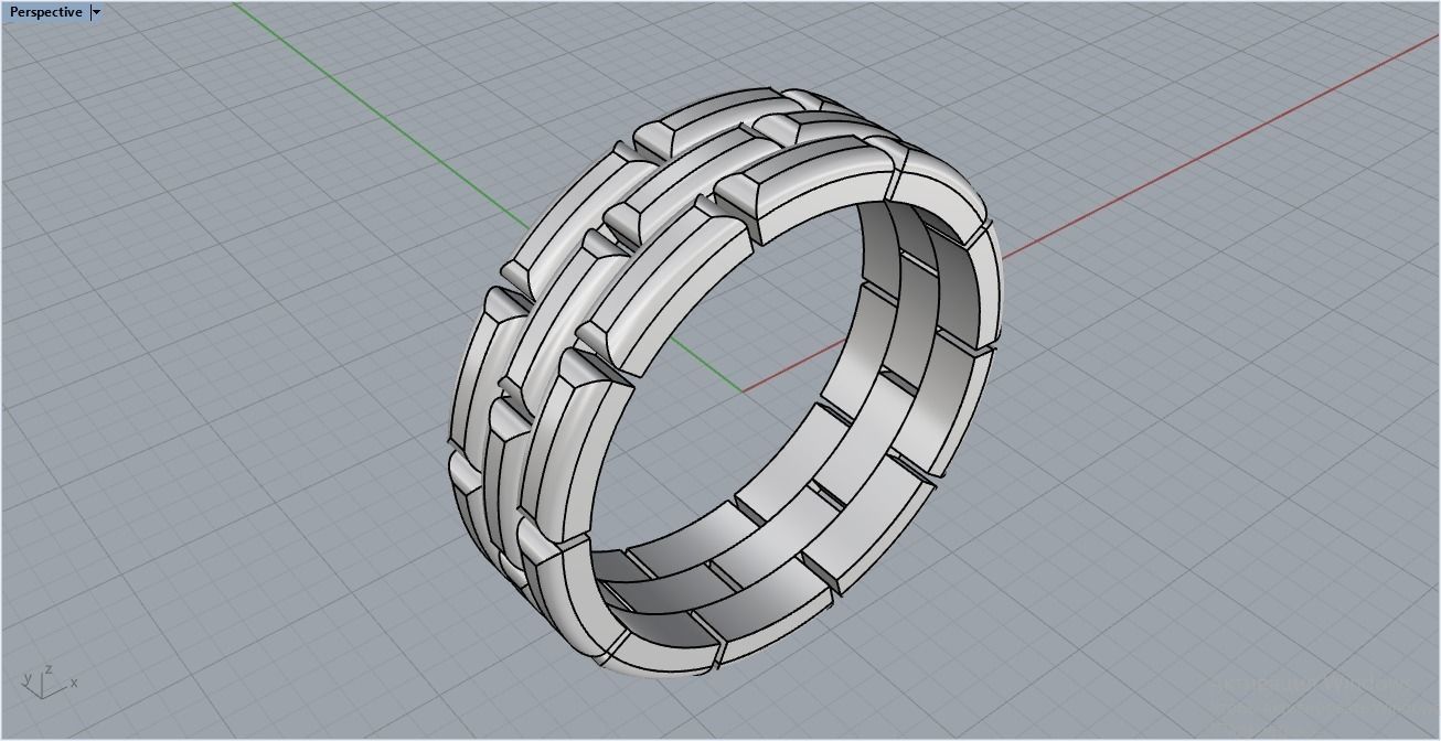 chain ring 2 3D print model_9