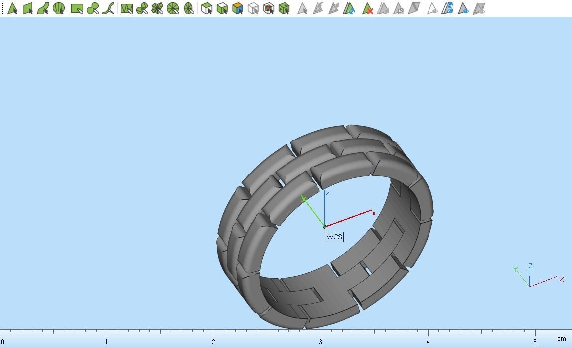 chain ring 2 3D print model_14