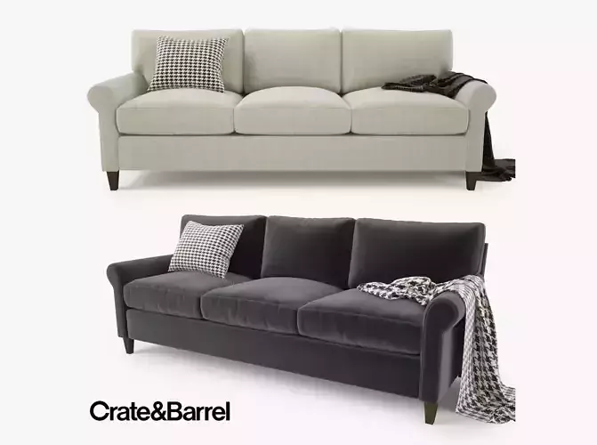 Crate and Barrel Montclair 3 Seat Sofa