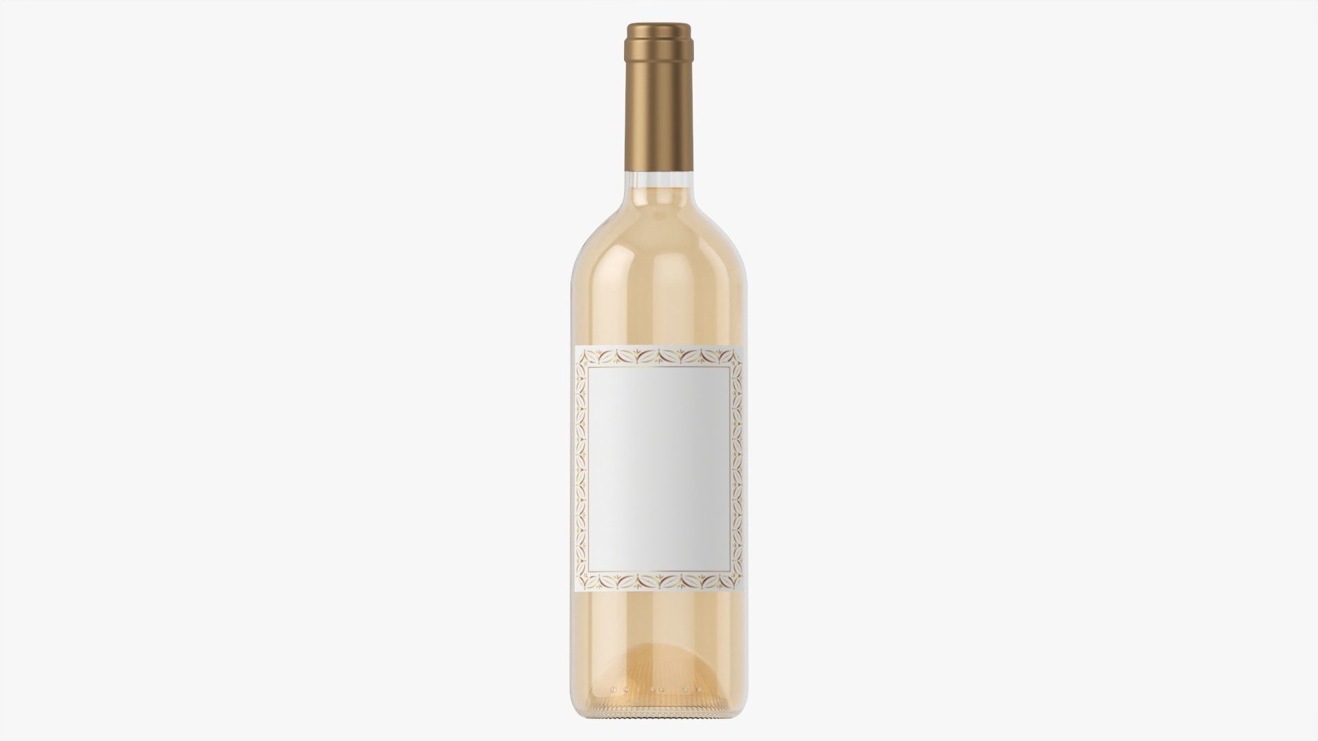 Wine bottle mockup 01 3D model_3