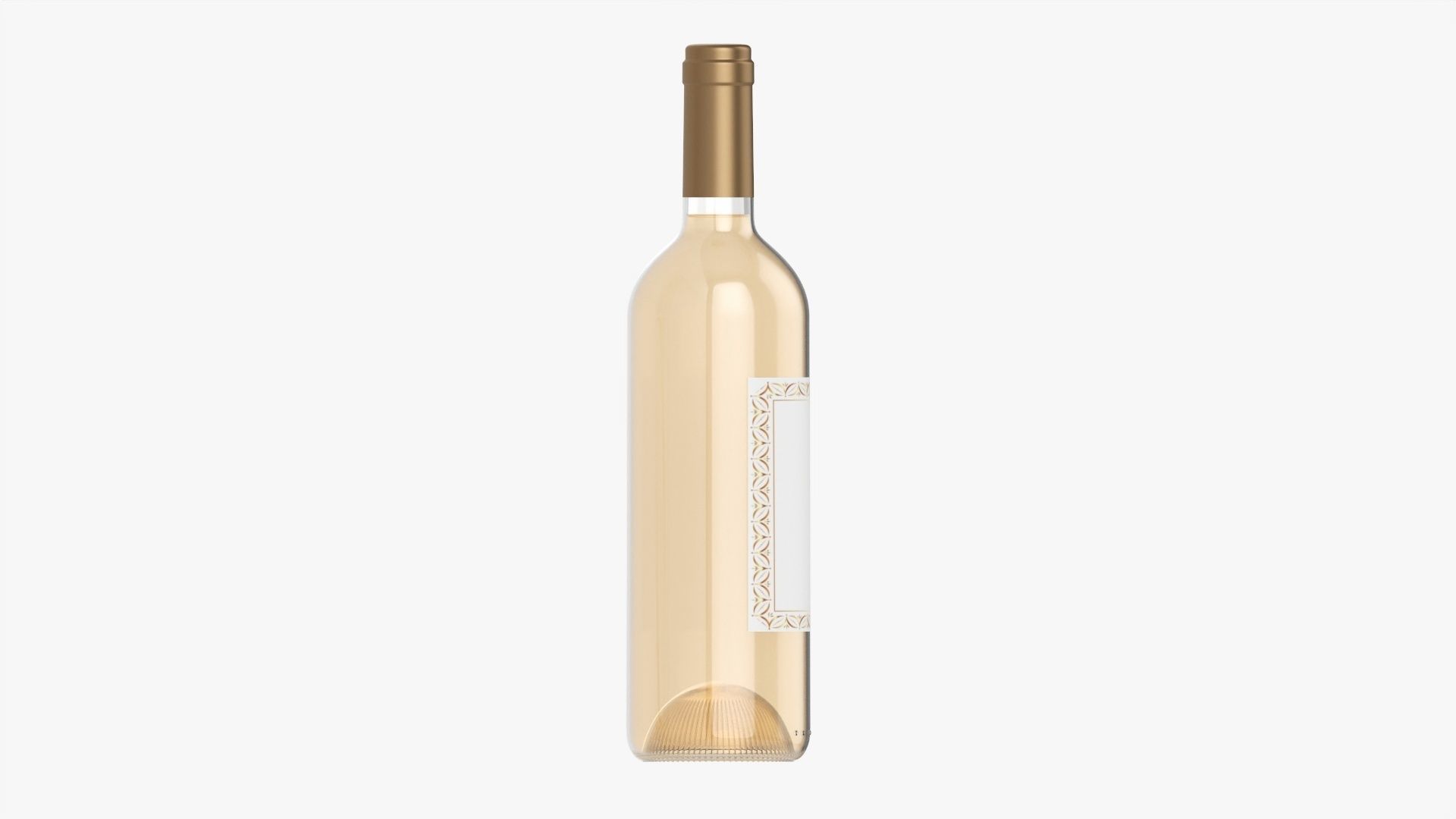 Wine bottle mockup 01 3D model_4