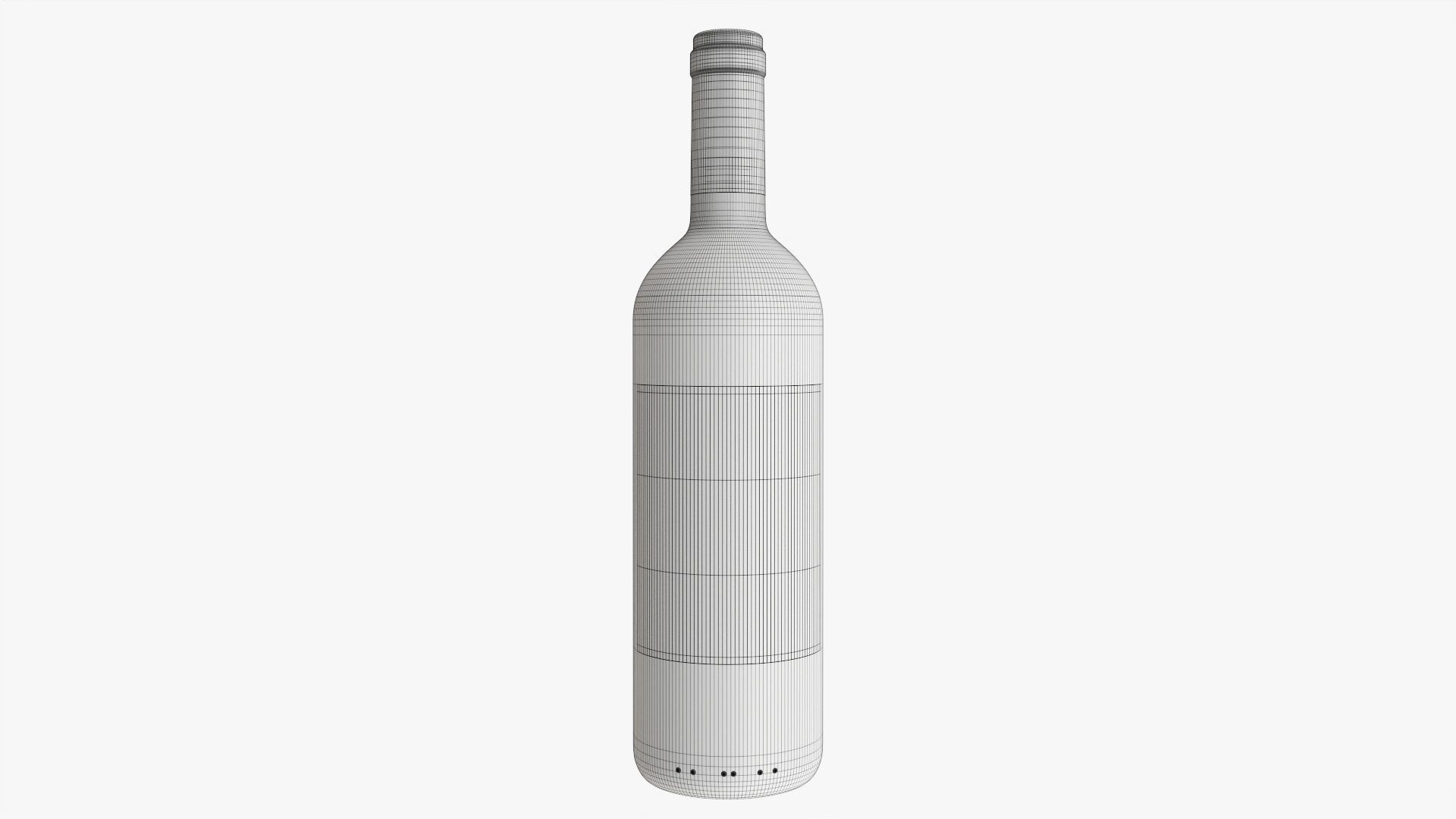 Wine bottle mockup 01 3D model_6